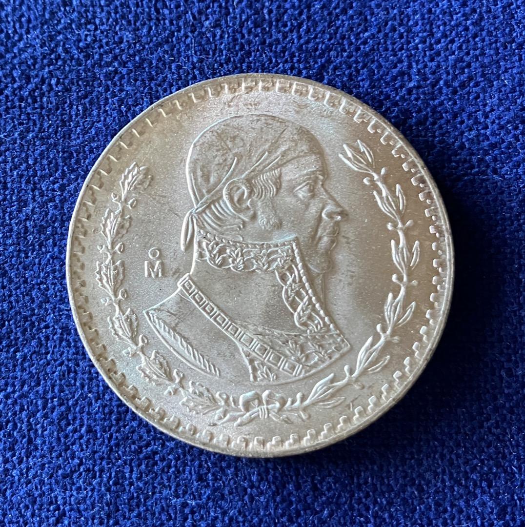 メキシコ銀貨 1ペソ 1960年 ホセ・モレーロス - メルカリ