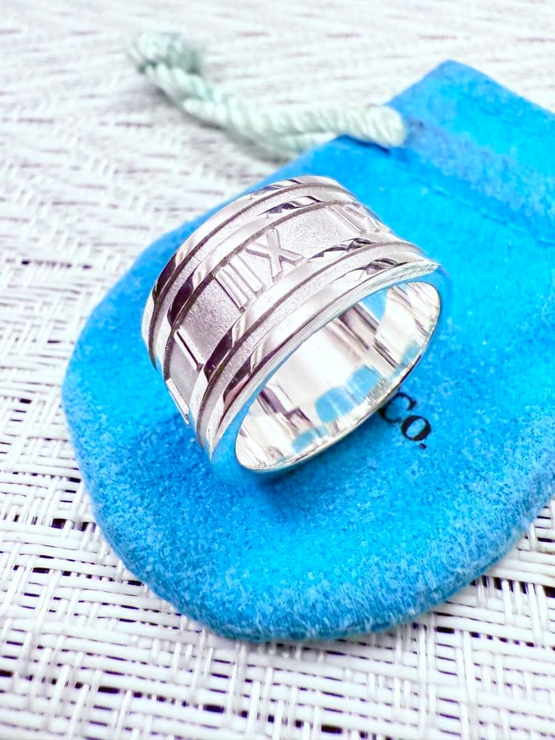 ユッキー様　ティファニー　アトラス　ワイド　指輪　リング　21.5号　研磨仕上済