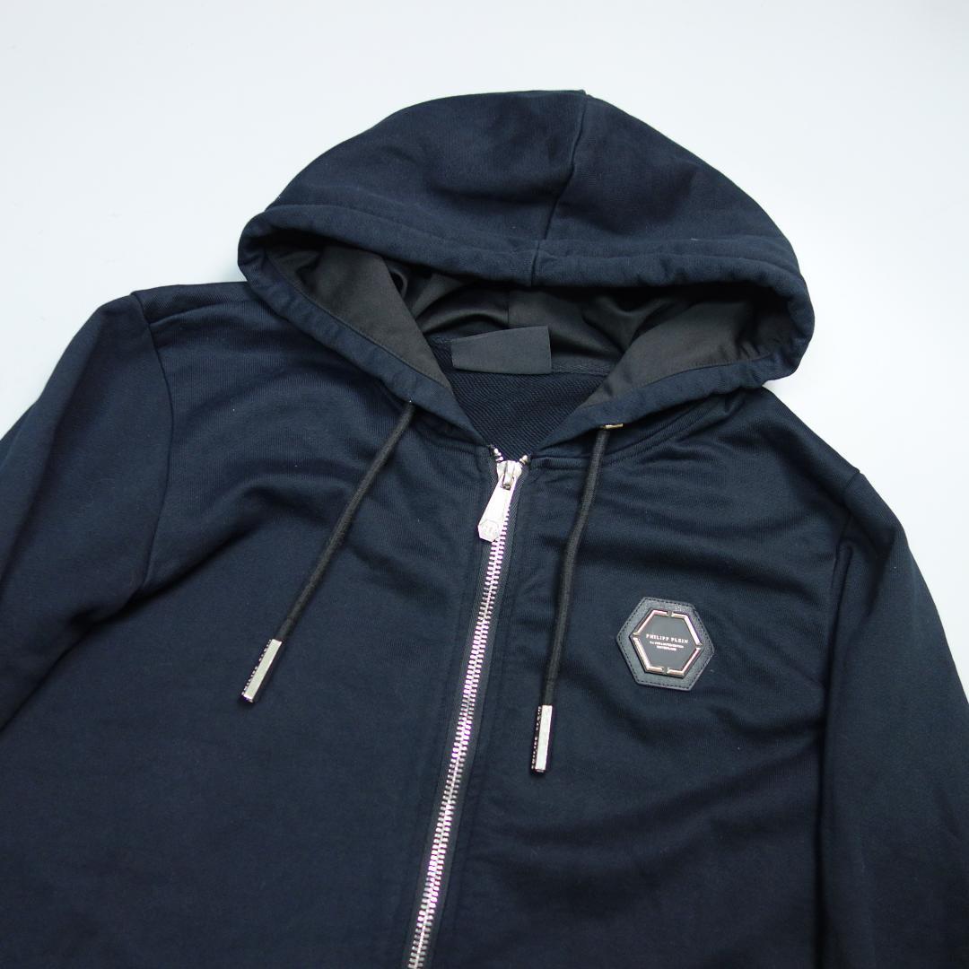 T*Q様 8708美品 フィリッププレイン スウェット ラインストーンパーカー