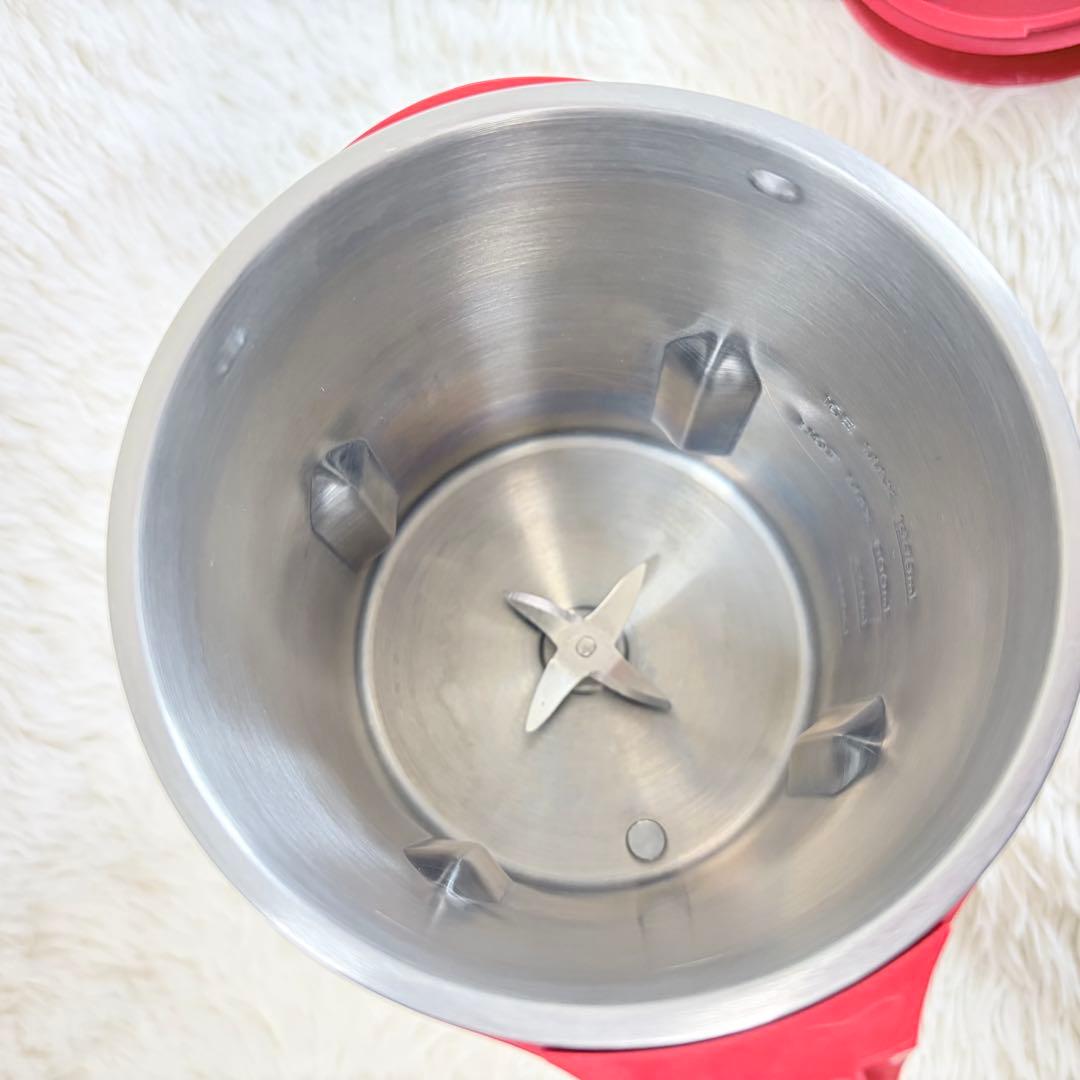 【美品】SOY RICH ソイリッチ 豆乳メーカー　ローズレッド　赤