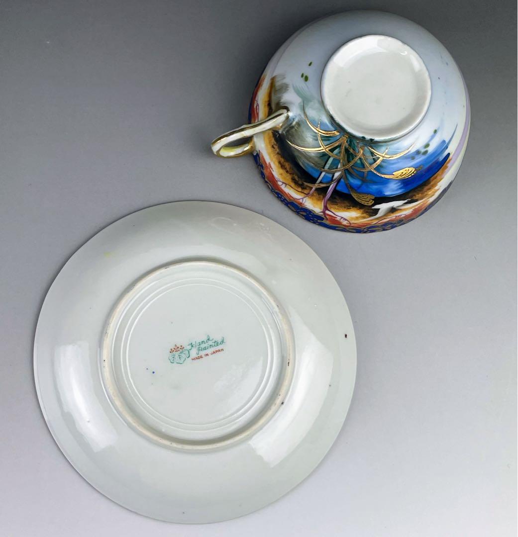 オールドニッポン カモメ 風景図 ティーカップ＆ソーサー アール