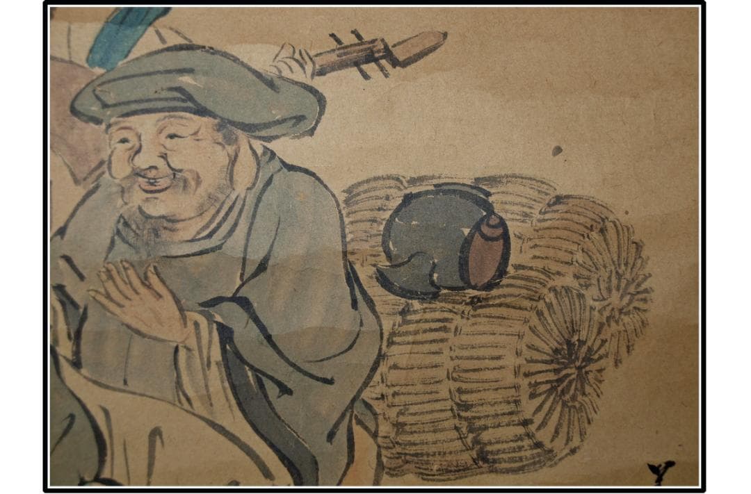 古民家整理品 日本江戸時代肉筆掛け軸そ※1激安骨董品 X1013C3-2 - メルカリ