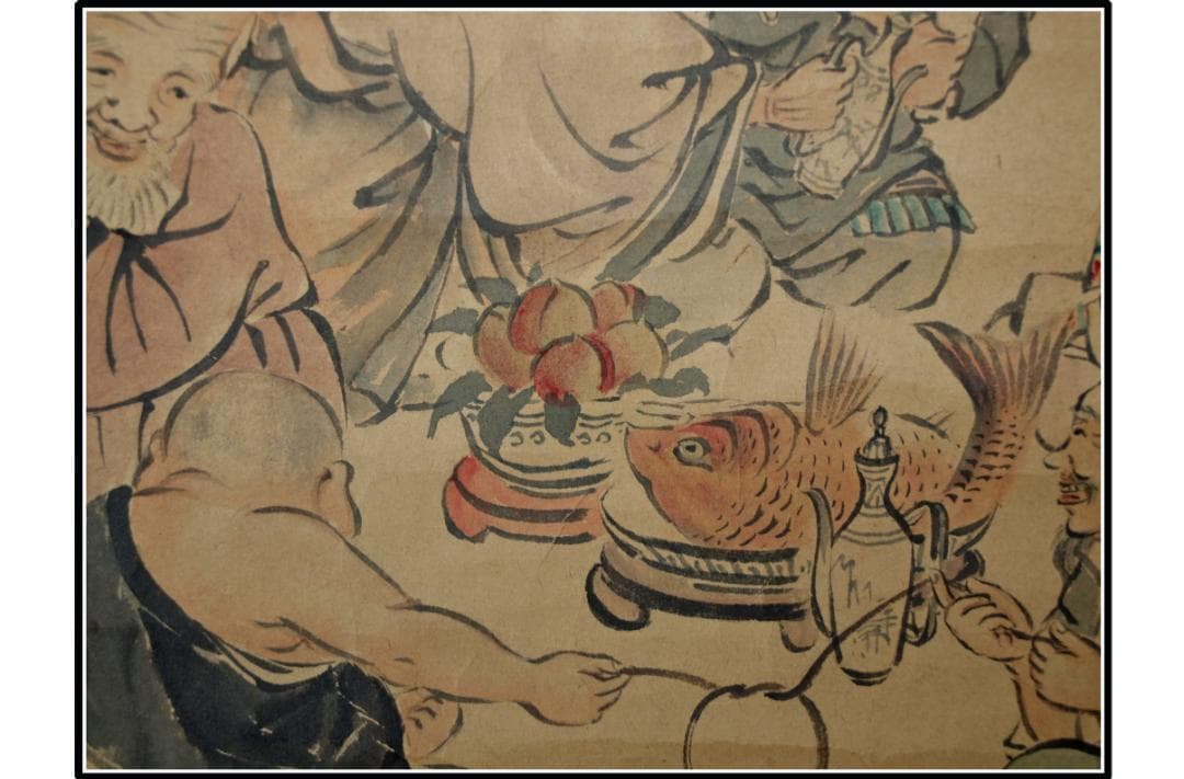 古民家整理品 日本江戸時代肉筆掛け軸そ※1激安骨董品 X1013C3-2 - メルカリ