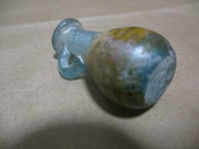 メソポタミア文明 コアガラス 香油瓶 X17-3M 2422