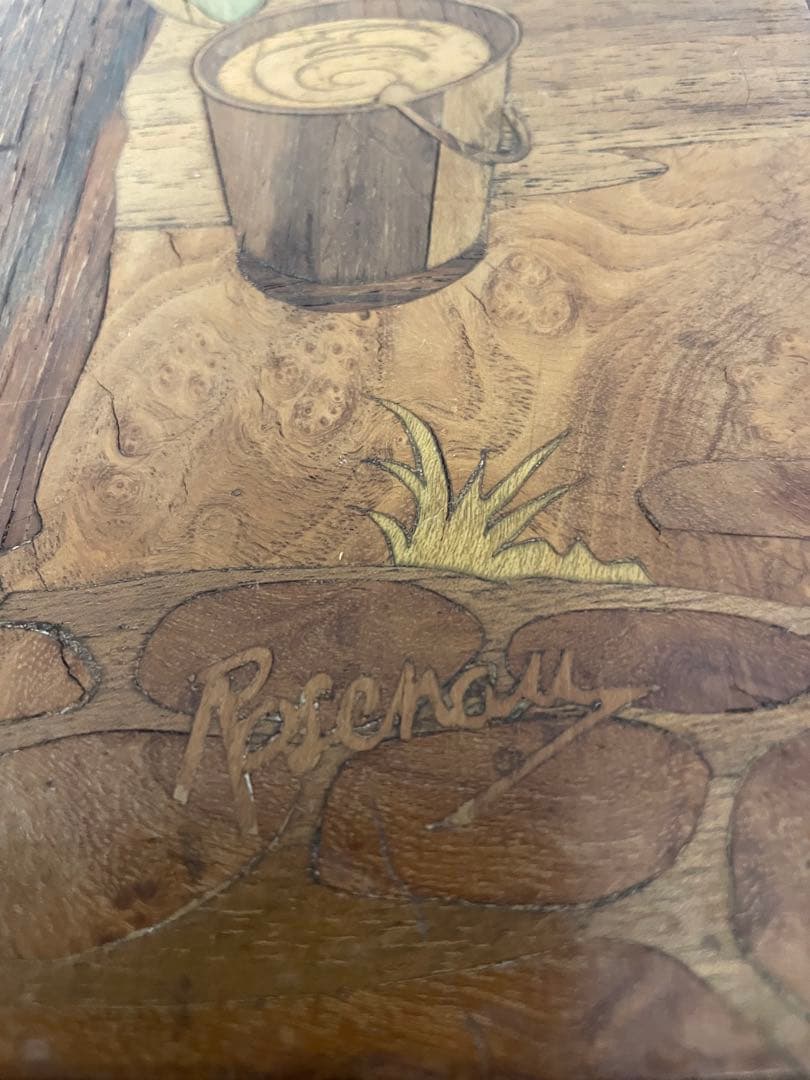 アンティーク 骨董 寄木細工 ナポレオン コルシカ島 絵画 美術品