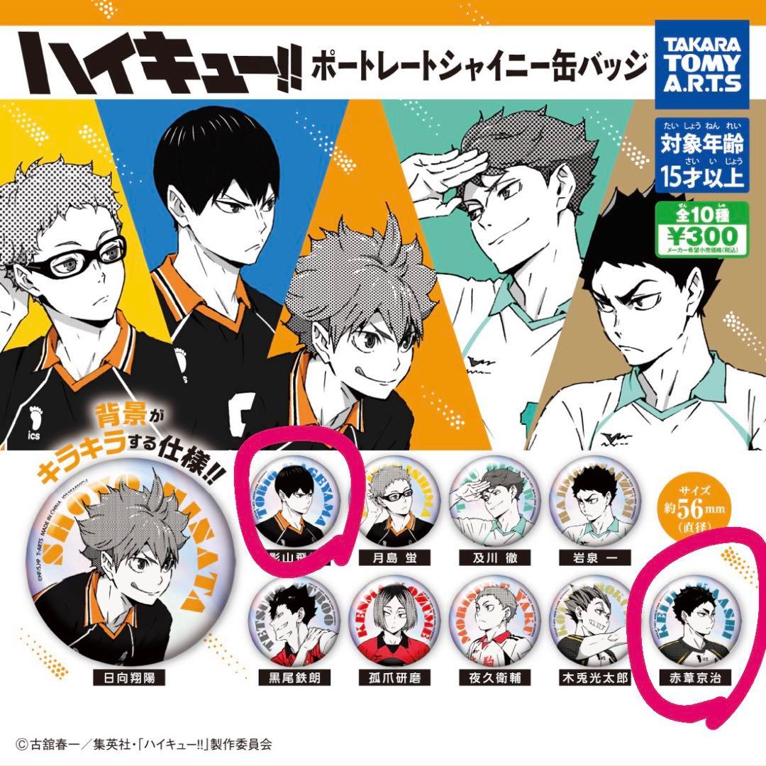 ハイキュー!! キャラクター缶バッジ - メルカリ