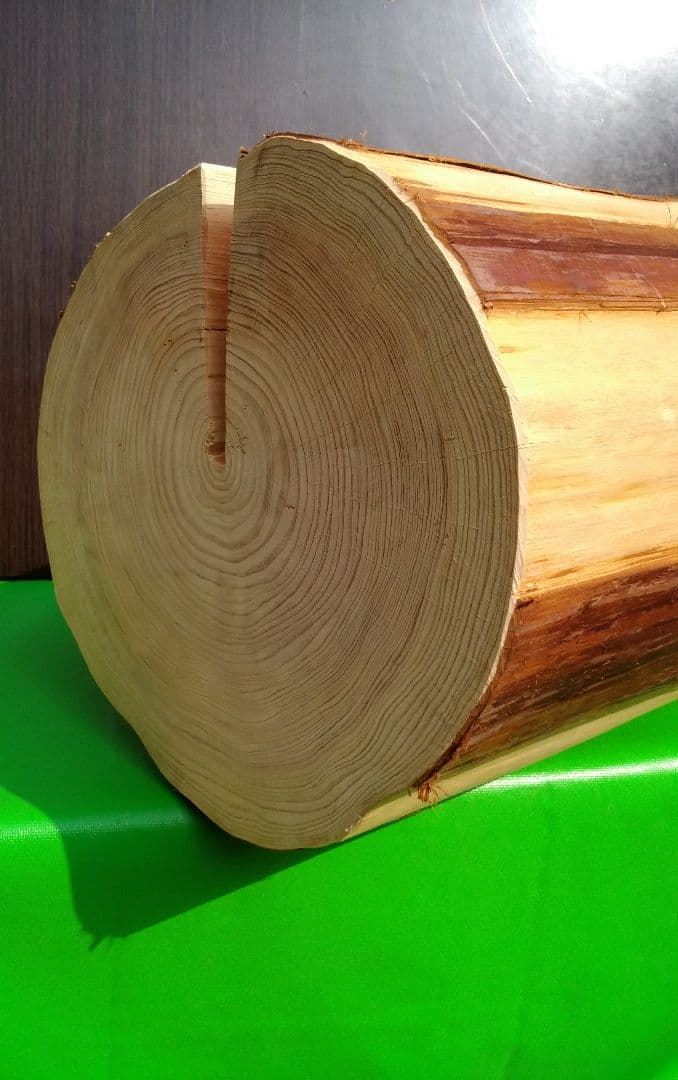 檜磨き丸太椅子　244