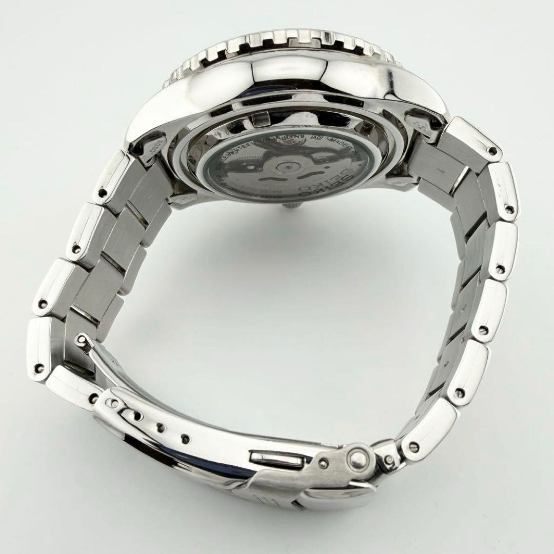 美品 セイコー5 スポーツ 7S36-04N0 ブラック メンズ 自動巻き腕時計