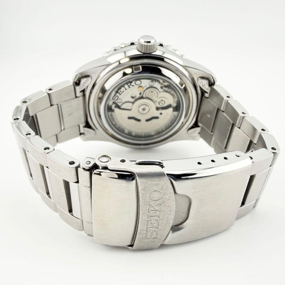 美品 セイコー5 スポーツ 7S36-04N0 ブラック メンズ 自動巻き腕時計