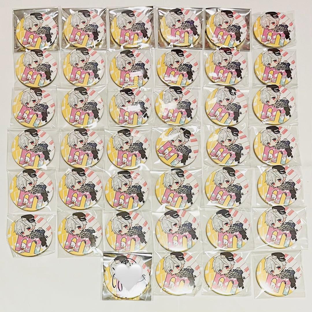 サイン有】まふまふ 缶バッジ アルファベット a サイン有】まふまふ 缶