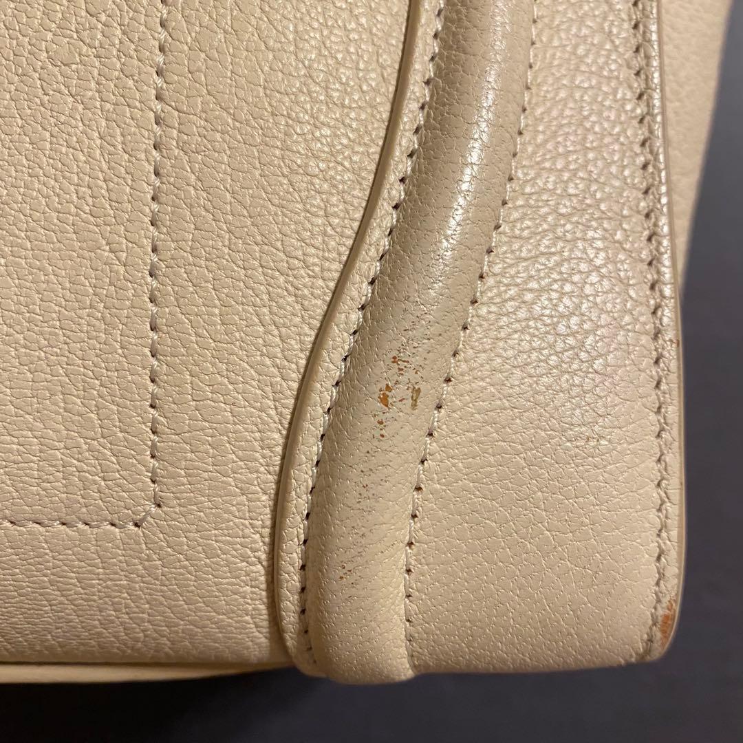 ✿CELINE✿ラゲージ マイクロショッパー ホワイト アイボリー 白