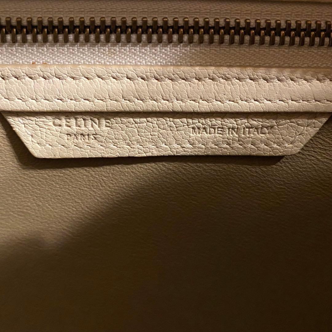 ✿CELINE✿ラゲージ マイクロショッパー ホワイト アイボリー 白