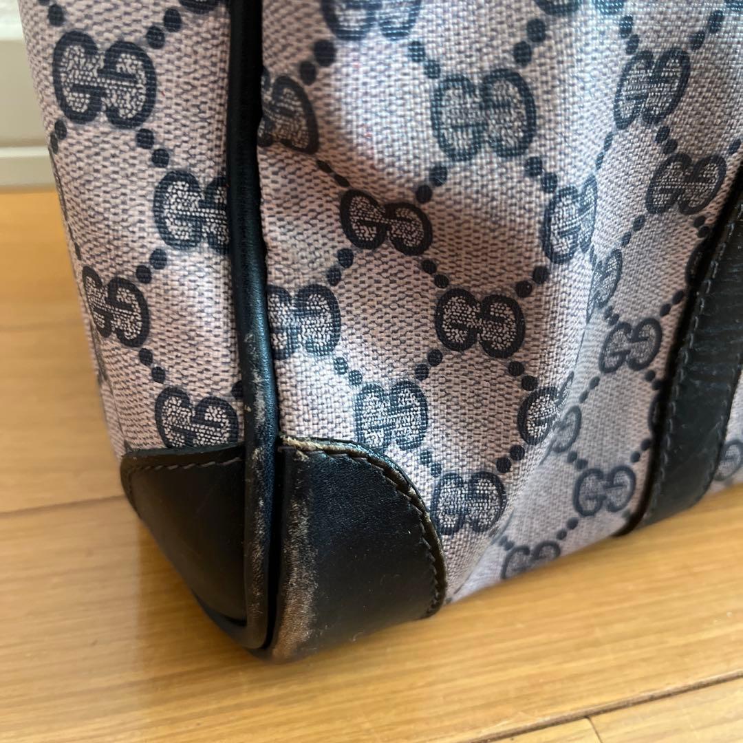 OLD GUCCIグッチボストンバッグ GGパターン柄MADE IN ITALY