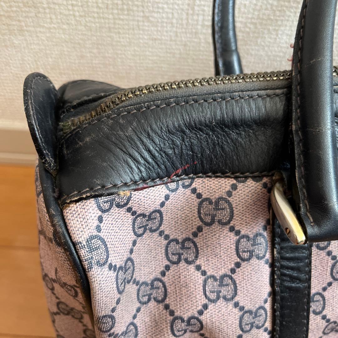 OLD GUCCIグッチボストンバッグ GGパターン柄MADE IN ITALY