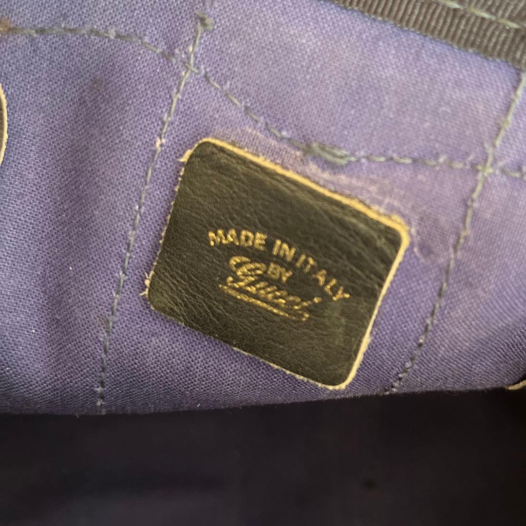 OLD GUCCIグッチボストンバッグ GGパターン柄MADE IN ITALY