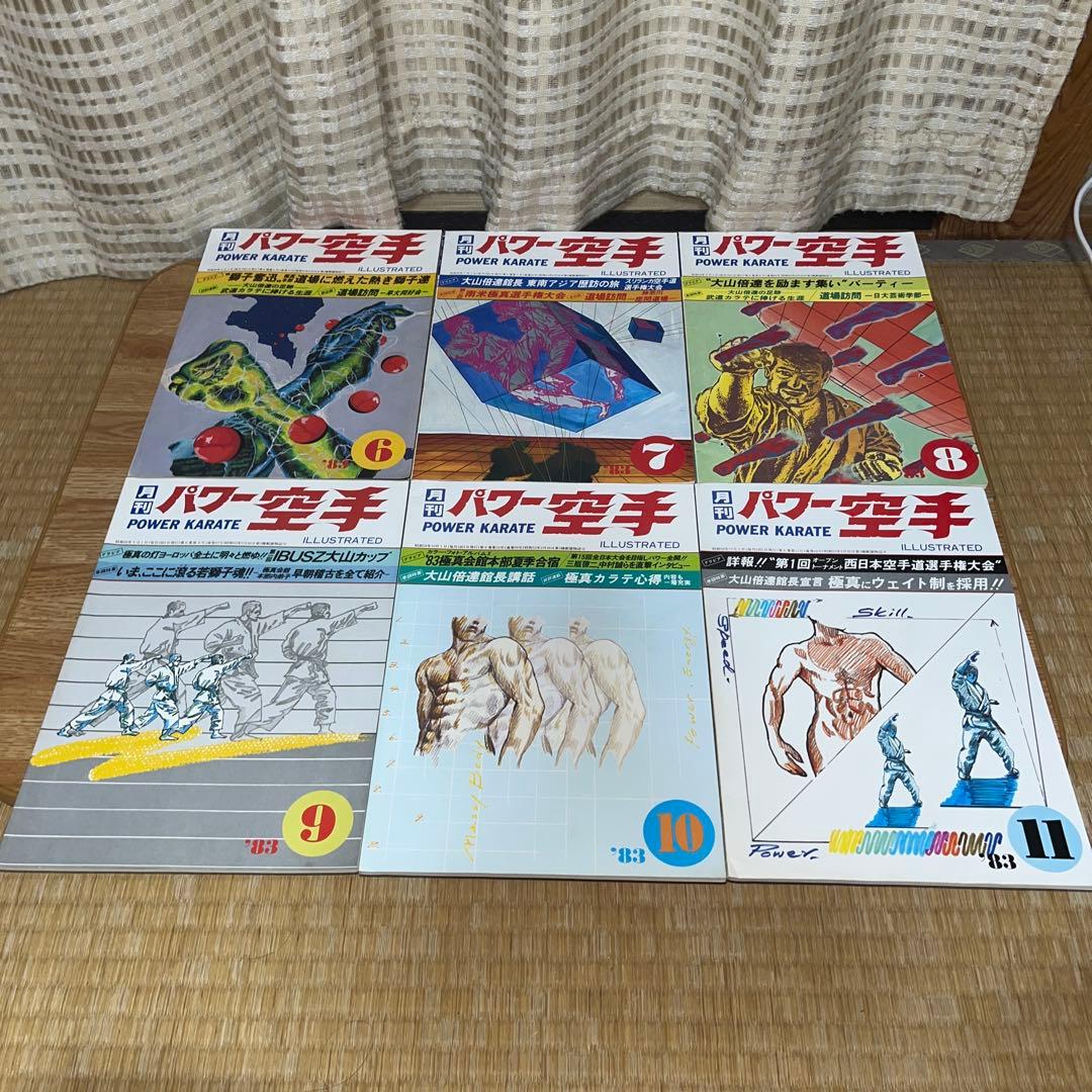 28冊 月刊パワー空手 昭和50〜60年代 大山倍達 極真カラテ 雑誌 月刊誌