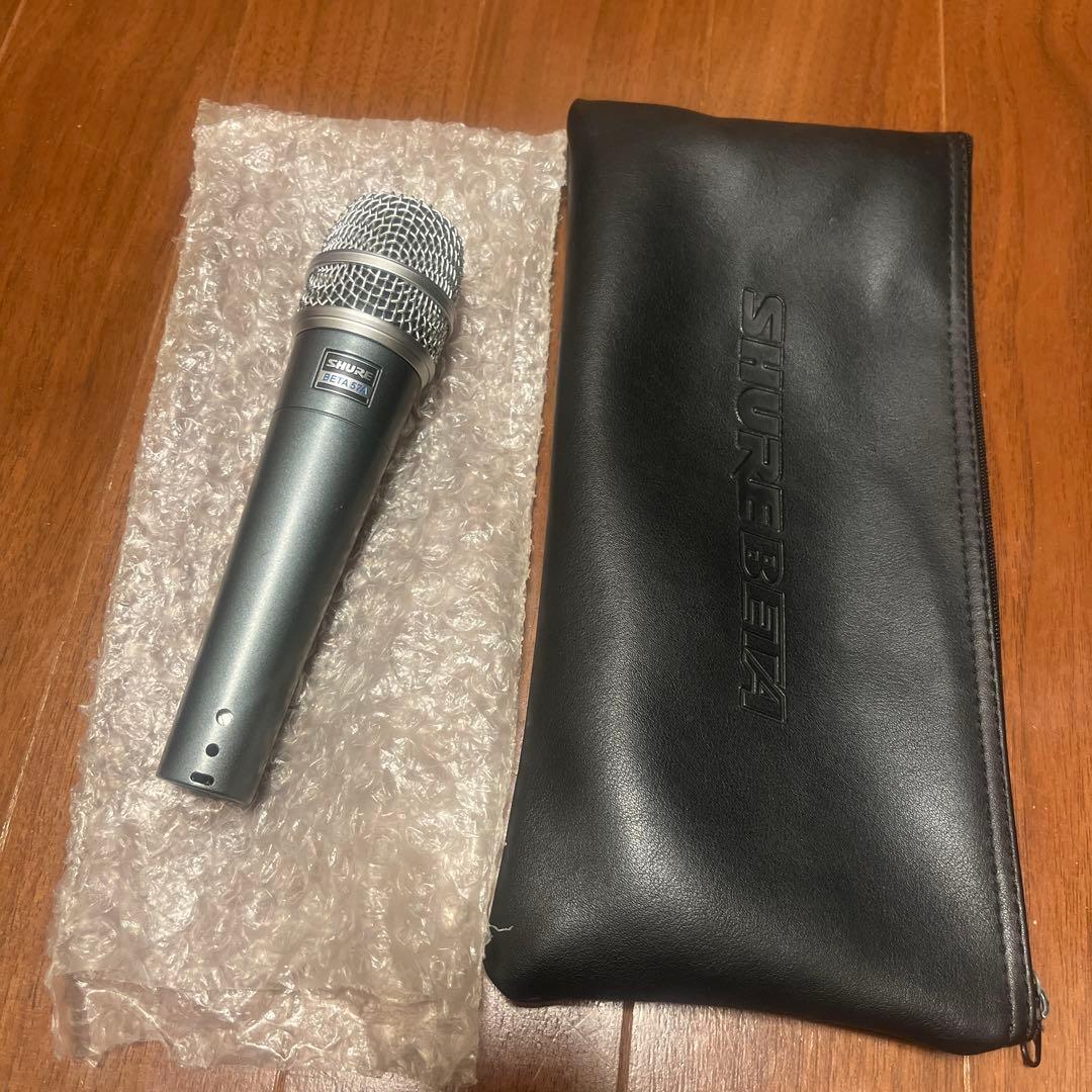 SHURE コンデンサーマイク 収納ケース付き　BETA57A SHURE コンデンサーマイク 収納ケース付き BETA57A SHURE BETA57A 2本