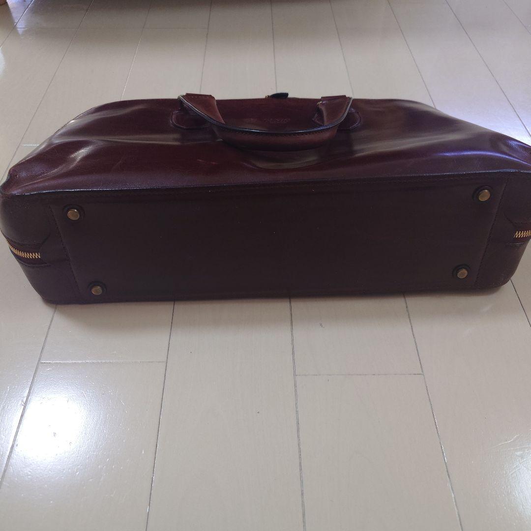 【美品】 GANZO GUD ブリーフケース カーフレザー ボルドー　保存袋付