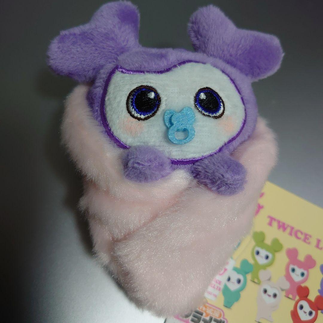 TWICELOVELYSおくるみマスコットBABYLOVELYS 　サナ TWICE LOVELYS おくるみマスコット サナ ぬいぐるみ パープル 紫