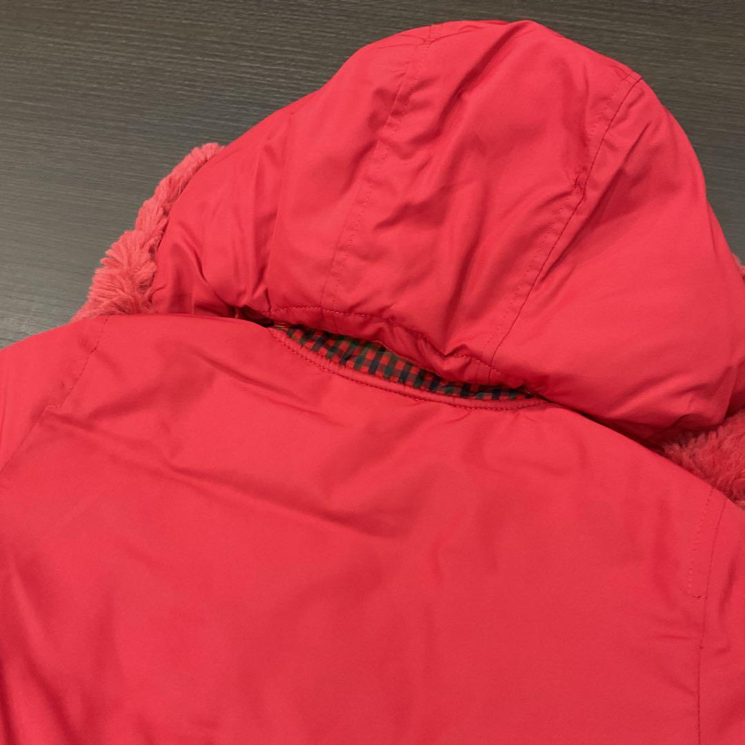 り*り様 familiar キッズ　赤 アウター ダウン　サイズ90 ガールズ