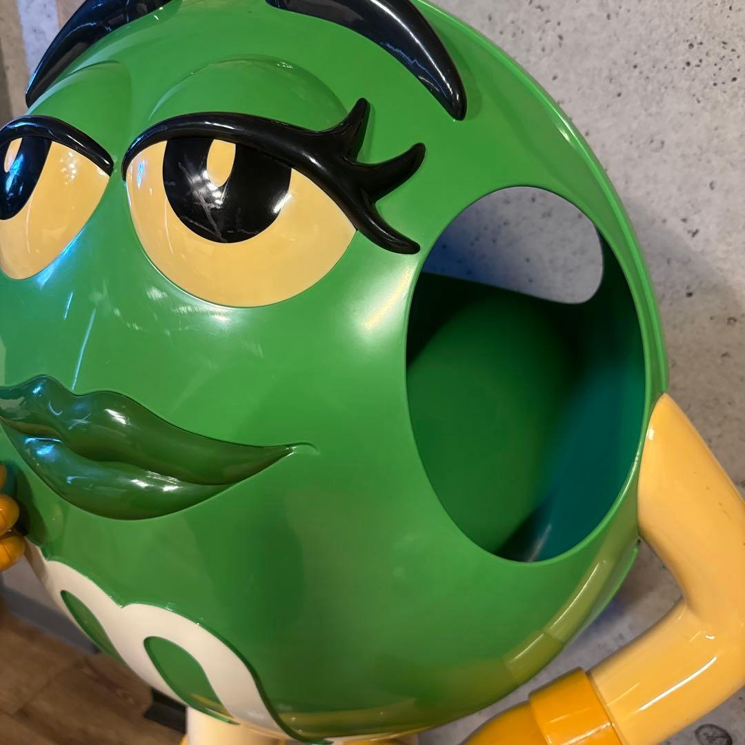 M&M's グリーン　キャラクター ディスプレイ　レア色
