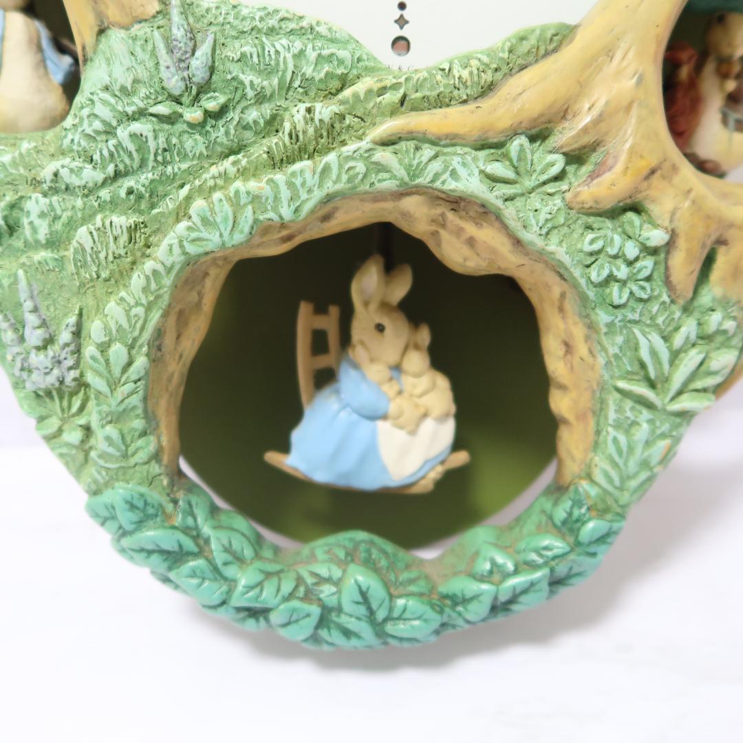 希少　ピーターラビット メロディ掛時計 4MH776