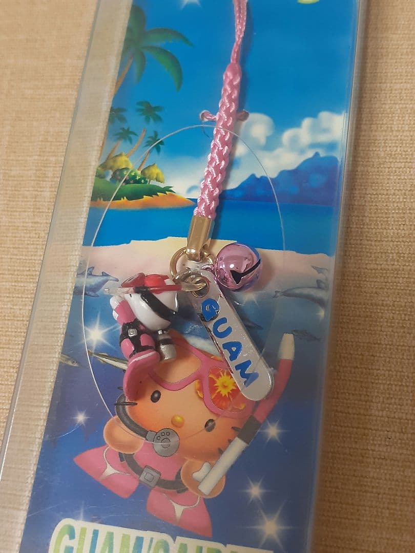 レア品！ハローキティ根付け ストラップ Guam/Saipan