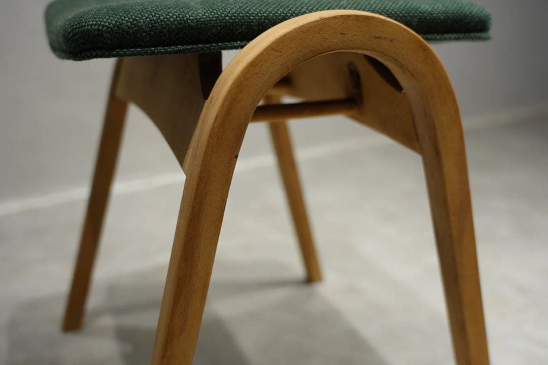 秋田木工　スツール　スタッキングチェア　ビンテージ　木製スツール