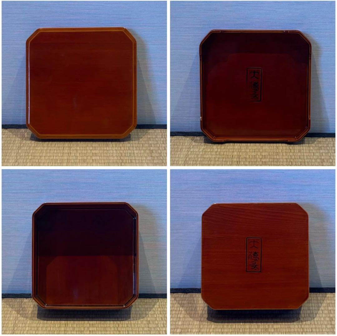 飛驊春慶塗 大徳寺 縁高 18客 共箱 茶道具 茶懐石道具 弁当箱 会席