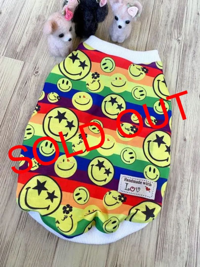 犬服 タンクトップ(SS) ꒡̈⃝Lily꒡̈⃝ハンドメイド 犬服 タンクトップ