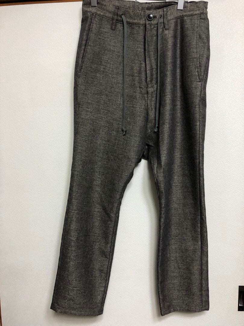 LGBルグランブルー サルエル光沢メンズツイードパンツ