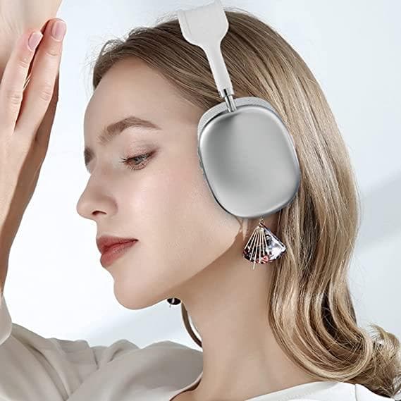 ワイヤレスヘッドホン P 白 シルバー 高音質 - メルカリ