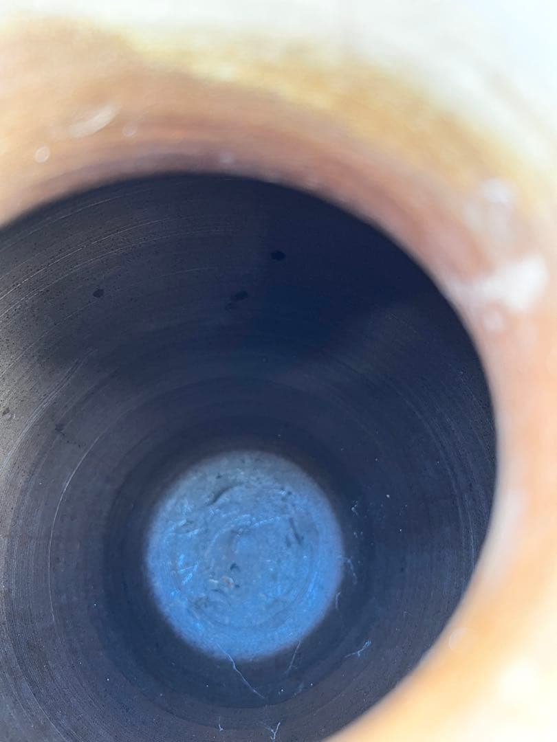 備前焼 壺 未使用品 裏刻印あり 高さ約32cm 茶道具 骨董品 陶芸