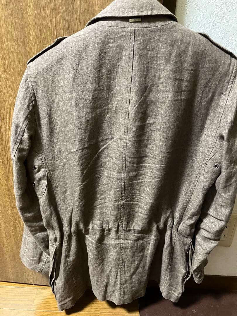 ヘルノ　ブラウン サファリジャケット　44