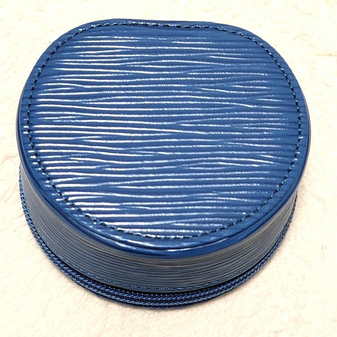 極美品 ルイヴィトン エピ レザー マルチケース ジュエリーケース ブルー系