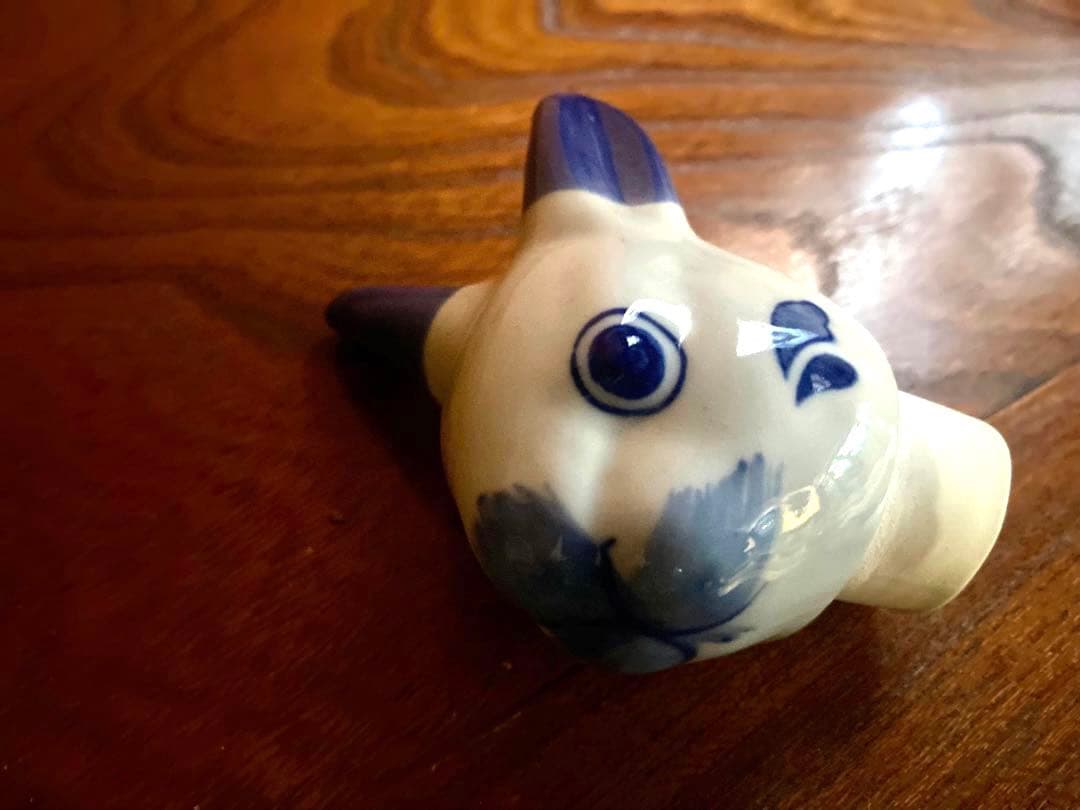 染付うさぎ！愛嬌溢る《青絵兎ティーポット》（検リヤドロヴィンテージ干支ヘレンド