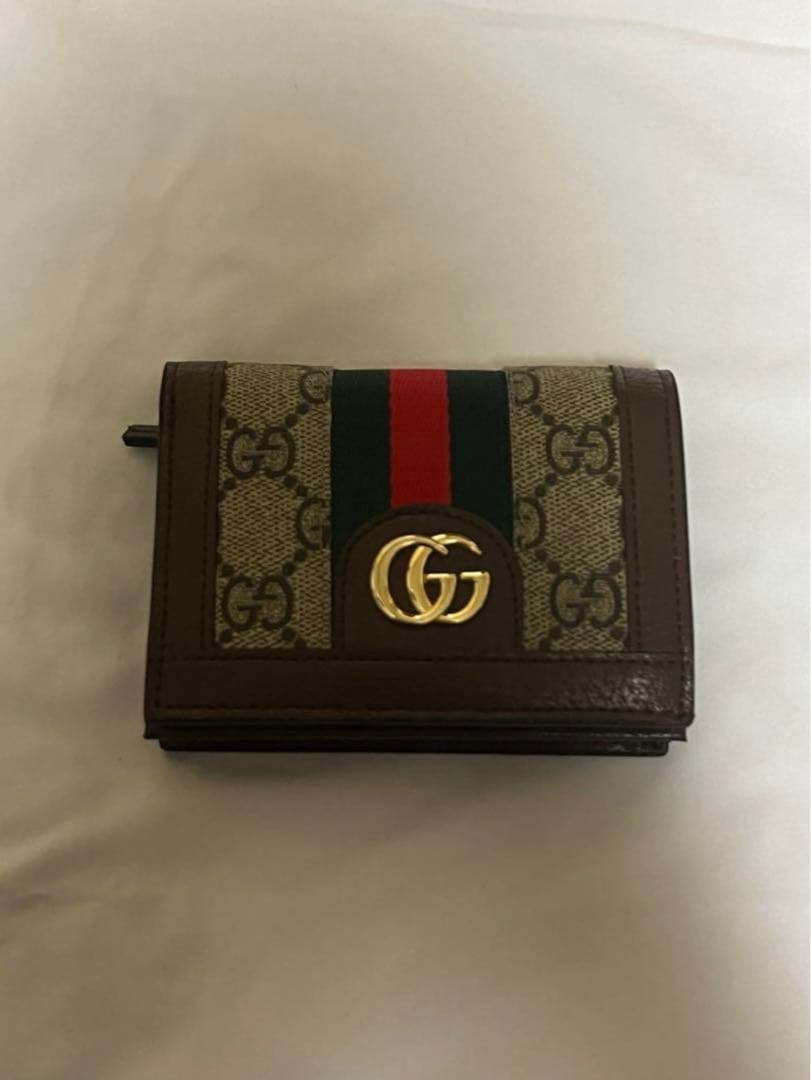 ⭐GUCCI美品グッチ折り財布オフィディアシェリーライン⭐