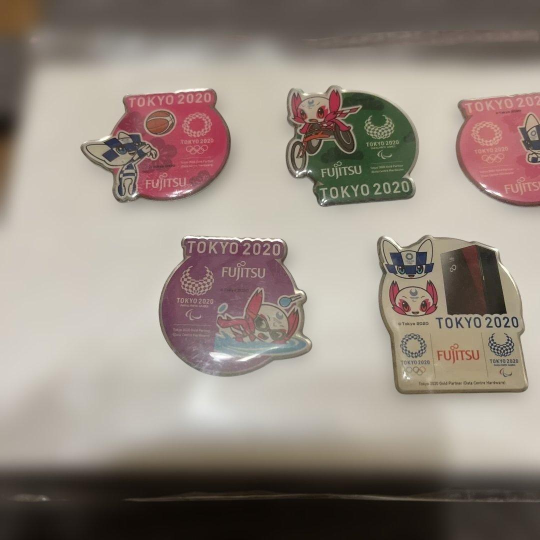 富士通 FUJITSU 東京オリンピック ピンバッジ 非売品 7個入り - メルカリ