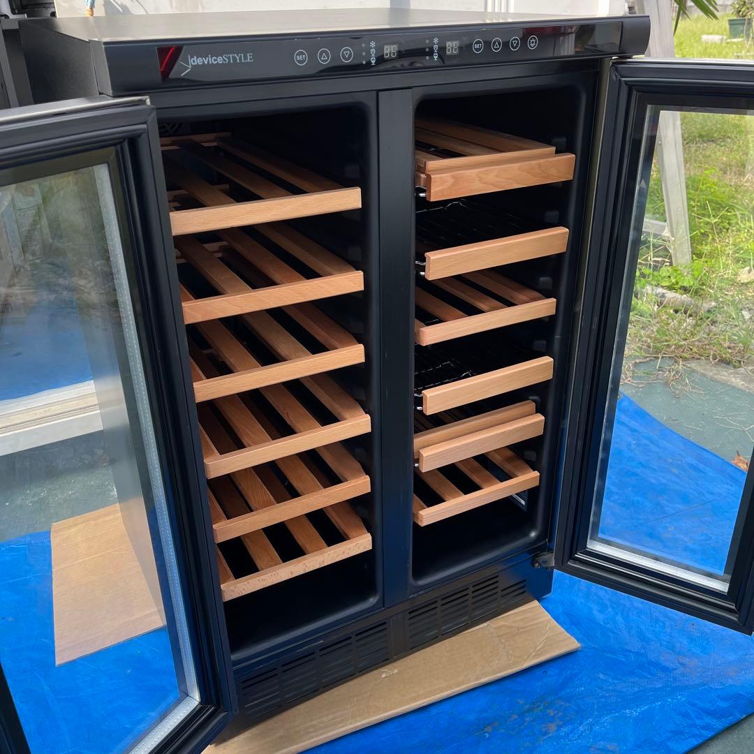 デバイスタイル 左右独立温度管理ツインルーム本格ワインセラー CD-40