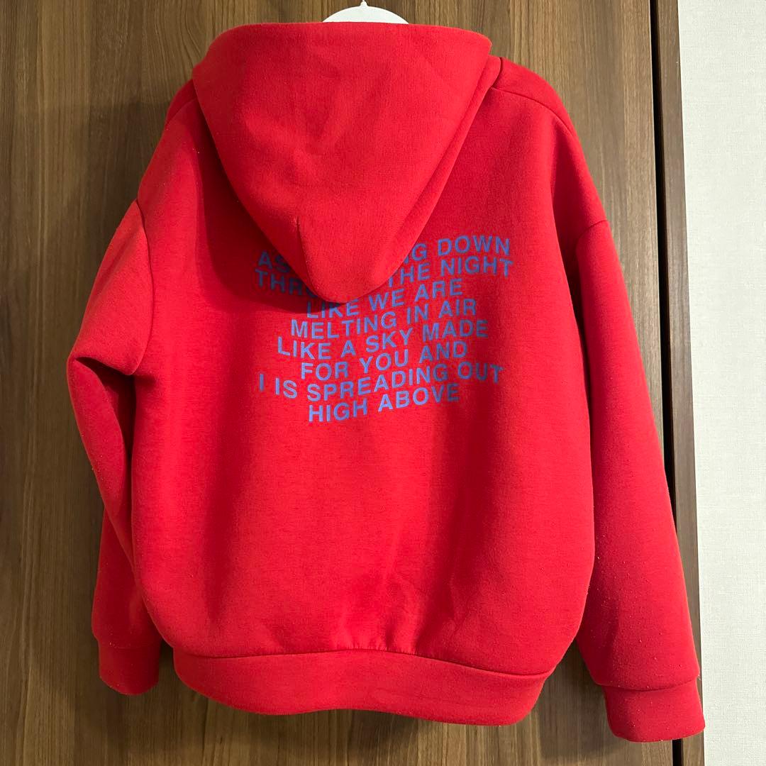 YOASOBIパーカー 夜に駆ける Hoodie レッド - メルカリ