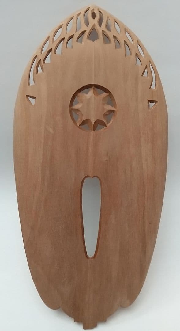 光背(6寸立像用)#452 舟型来迎雲文 透し彫 ◇