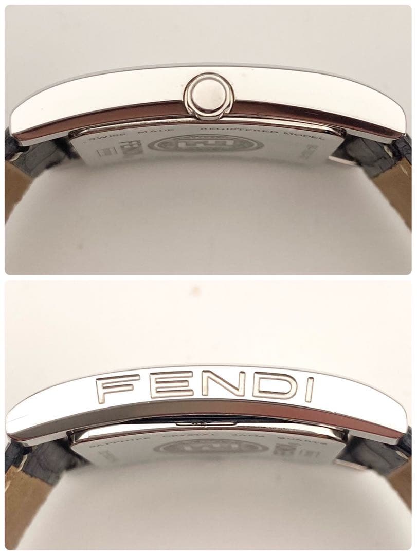 【稼働品】FENDI スクエア クォーツ 腕時計 069-7000G-002
