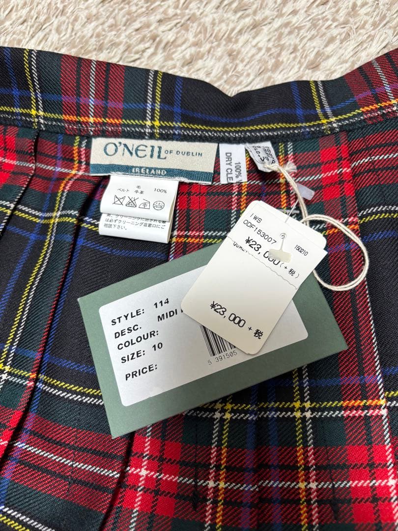 新品未使用！O’NEIL OF DUBLIN プリーツスカート サイズ10