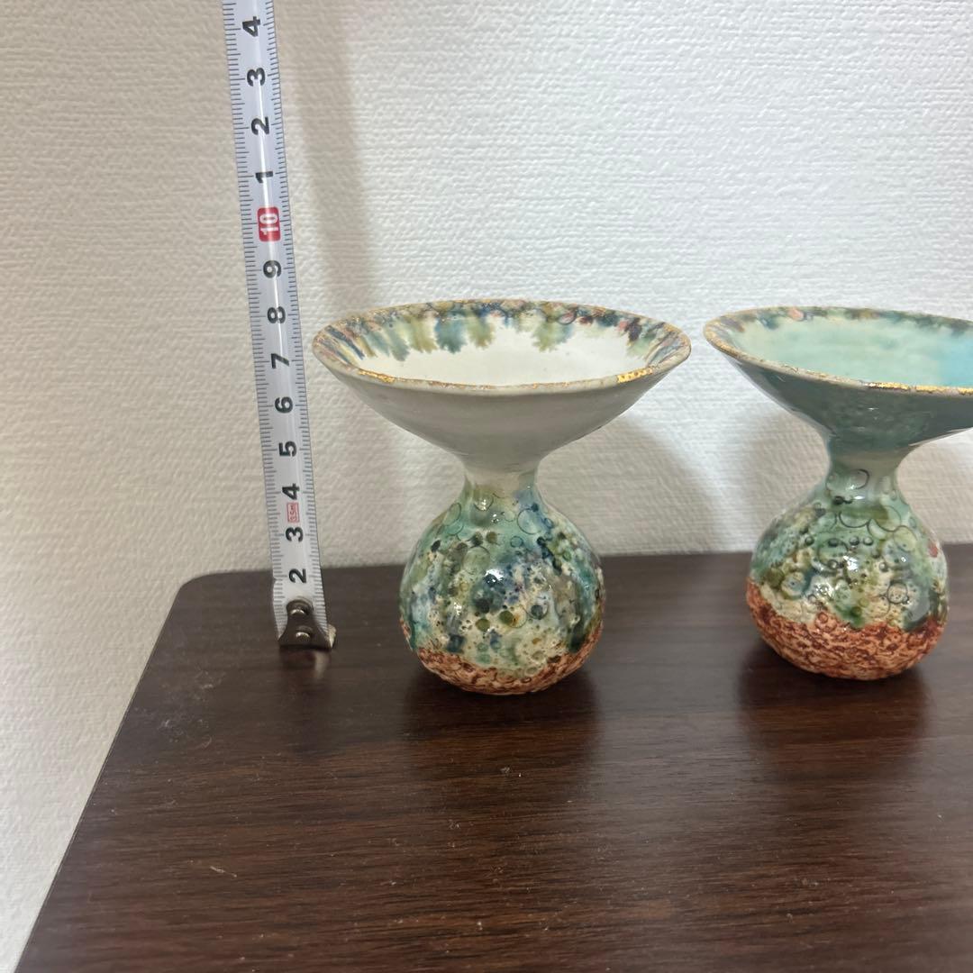 江戸時代中期 古伊万里瑠璃手 大型徳利 金銀彩赤絵 『山水風景図』飾り