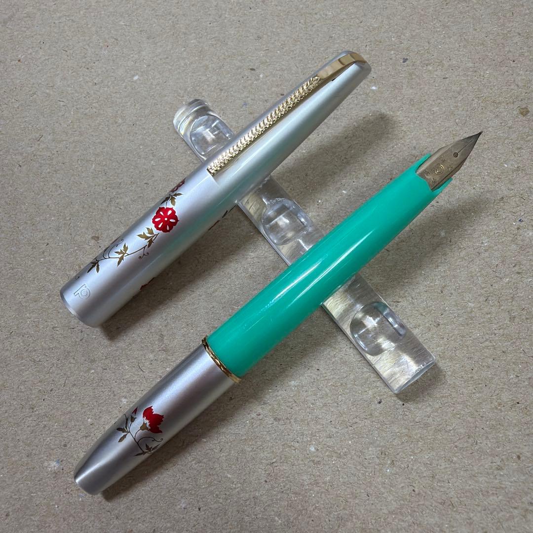 新品 廃盤 PLATINUM プラチナ 万年筆 ショート 14k 細字 花 - メルカリ