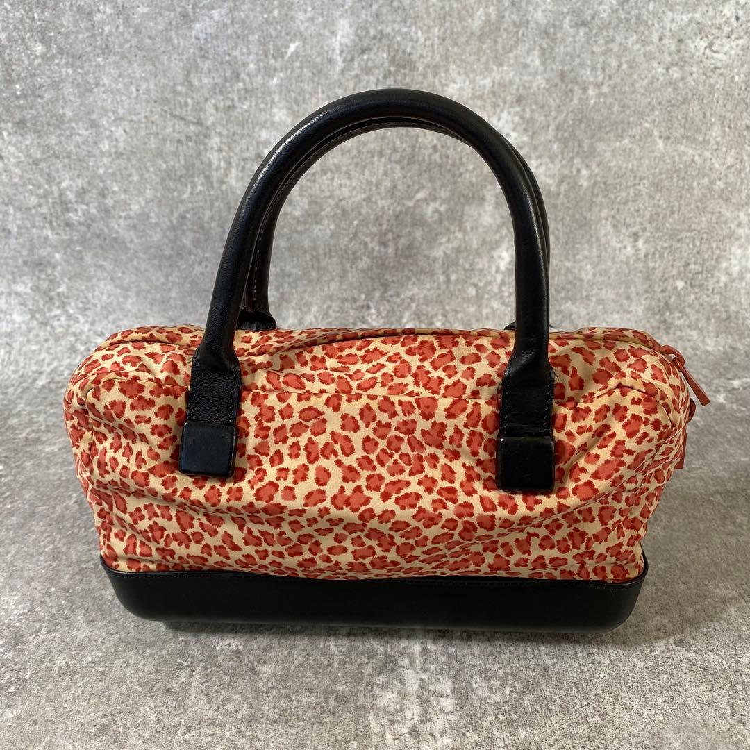 BOTTEGA ボッテガヴェネタ　ハンドバッグ　ミニトート　レオパード　ピンク