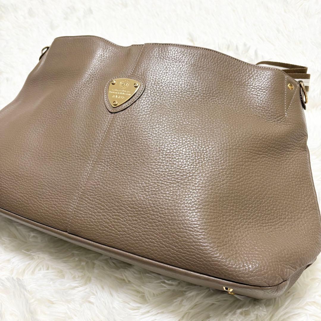 アタオ エルヴィプラス 2wayレザー バッグ A4可 ショルダーバッグ