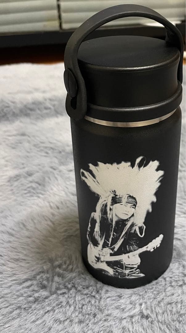 新品 HIDE X JAPAN ステンレスボトル（サイケペイント柄カバー付き）