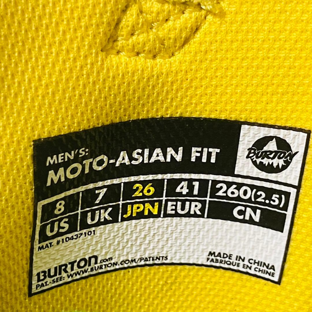 【美品】BURTON バートン MOTO-ASIAN FITスノボブーツ26cm