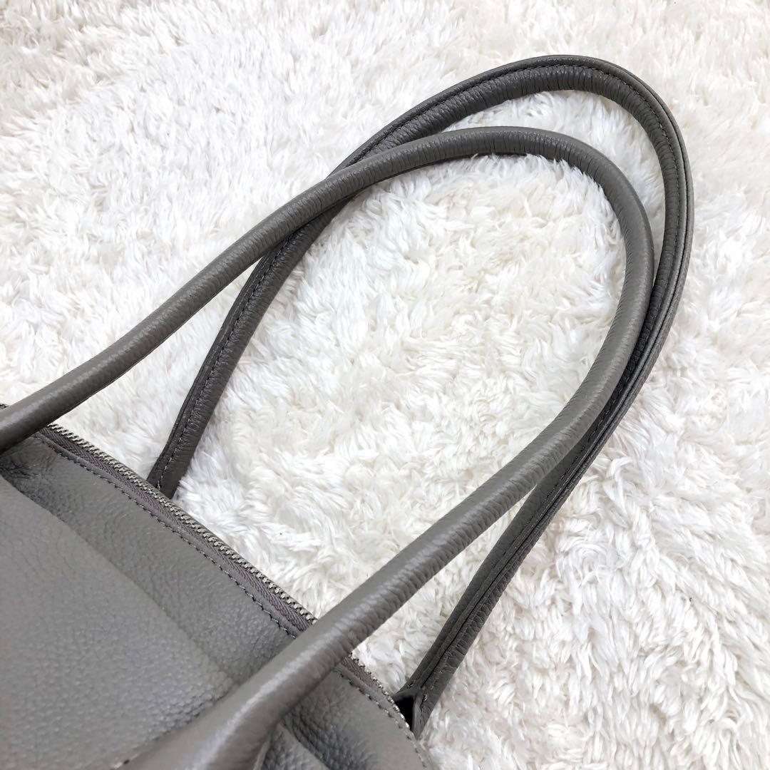 BEARDSLEY レザー ラウンドミディボストン バッグ トープ